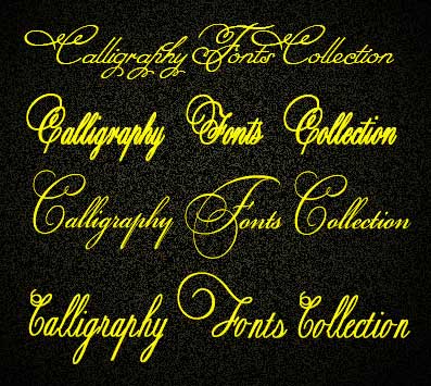  Calligraphy Fonts 