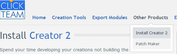 http://www.clickteam.com/install-creator-2. '