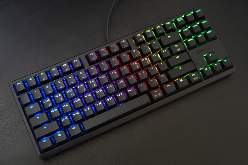 CHERRY MX G80-3000S TKL White RGB Keyboard 青軸 :20230708120633